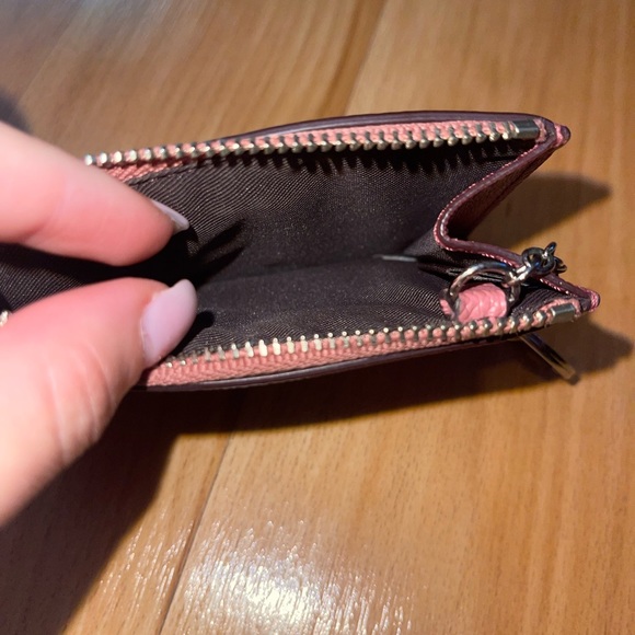 Coach Wallet/Coin Purse with Key Ring Polished Pebble Leather - Picture 3 of 4